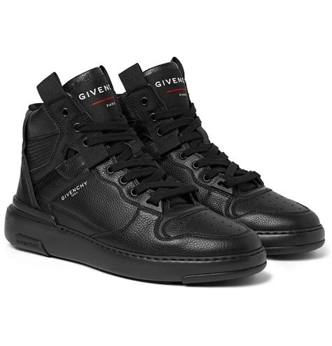 givenchy gebreide sneakers|Givenchy wing high top sneakers.